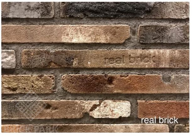 Кирпич ручной формовки Real Brick КР/0,5ПФ Ригель antic RB 05 глина античная коричневая