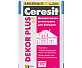 Штукатурка цементная декоративная для фасада Ceresit Dekor Plus 25 кг