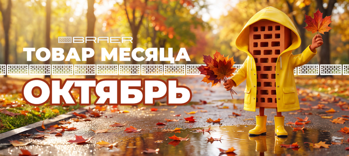 Акция «Товар месяца» на керамическую продукцию BRAER весь Октябрь
