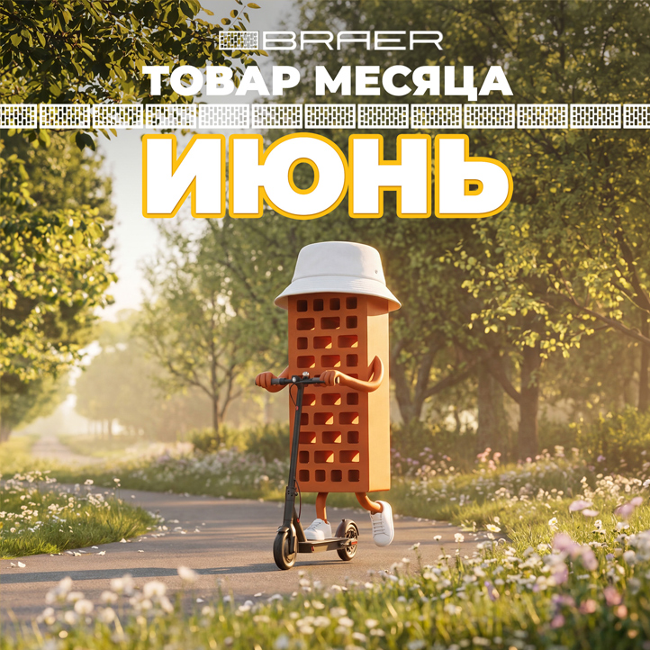 Акция «Товар месяца» на керамическую продукцию BRAER, весь ИЮНЬ