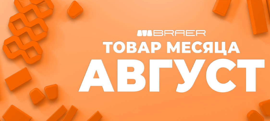 Август - Акция «Товар месяца» на тротуарную плитку BRAER