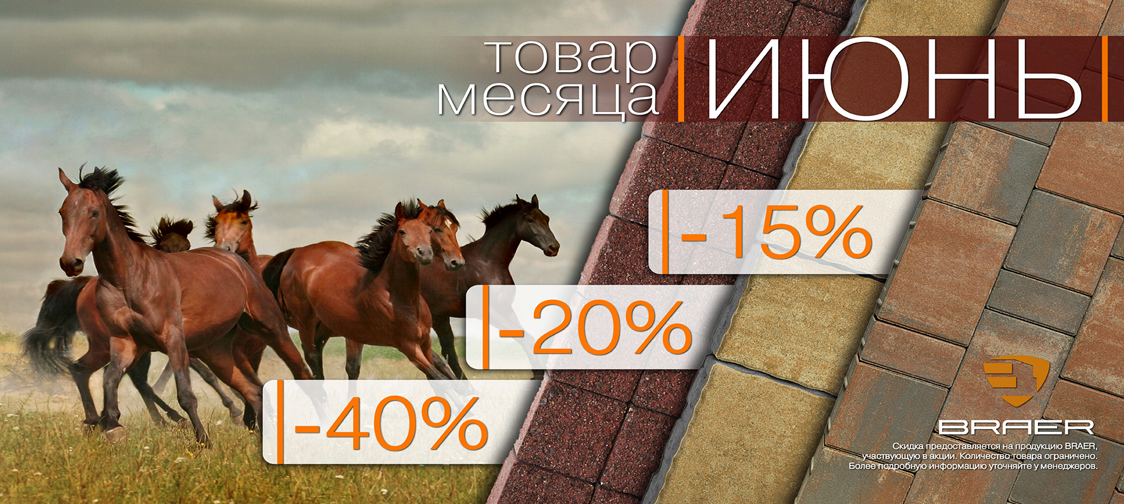 Браер акция на тротуарную плитку
