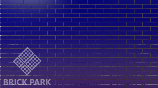 Кирпич глазурованный синий NF