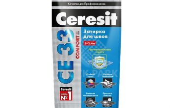 Затирка цементная для узких швов Ceresit СЕ33 Comfort Графит 2 кг