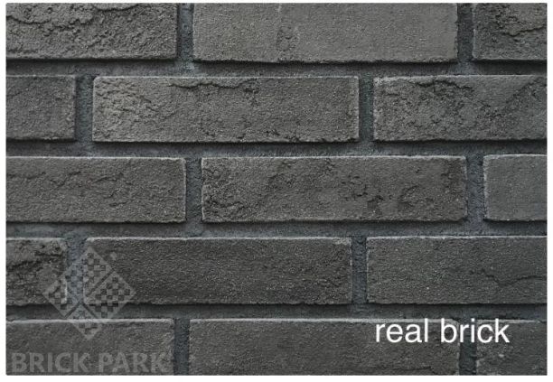 Кирпич ручной формовки Real Brick КР/0,5ПФ угловой RB 13 графитовый  