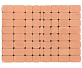 Бетонная брусчатка БРАЕР Классико коралловый 172x115x60