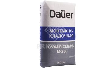 Сухая смесь Dauer М-200 Монтажно-кладочная 50 кг