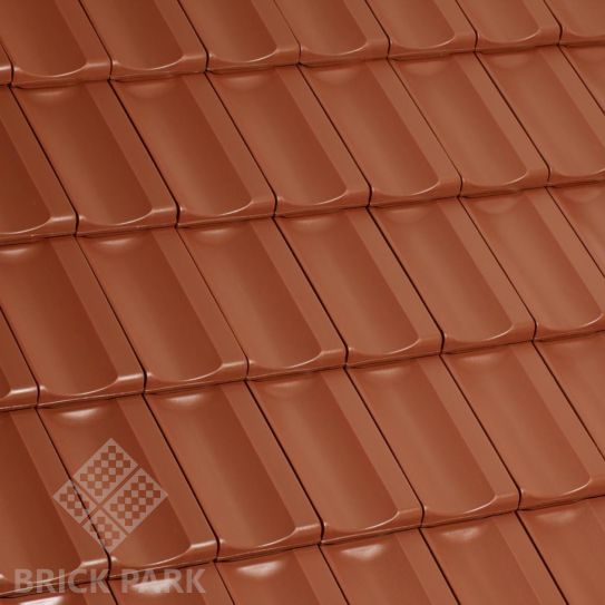 Черепица керамическая Laumans RHEILAND VARIABEL Натуральный Ангоб nr. 14 rot