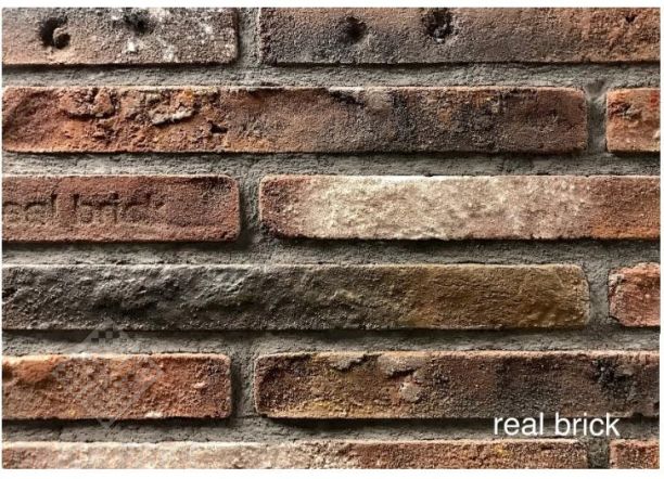 Кирпич ручной формовки Real Brick КР/0,5 ПФ Ригель 2 рядовой antic RB 04 глина античная 