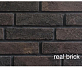 Кирпич ручной формовки Real Brick КР/0,5ПФ Ригель RB 06 горький шоколад