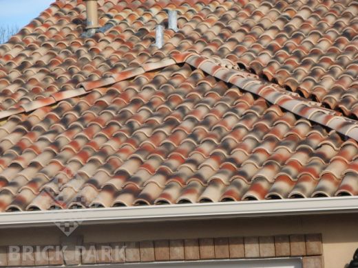 Черепица La Escandella Mixed 'S' Roof Tile Large RED Maigmo (red base)