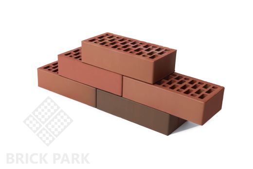 Кирпич BRAER Баварская кладка 1 бордо гладкий 1НФ