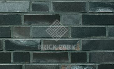 Клинкерная плитка Abc R 8954 schwarz-blau-bunt geflammt Kohlebrand угловая