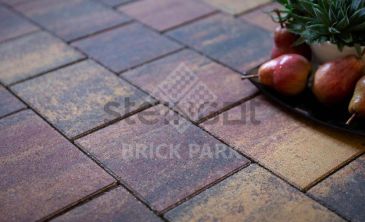 Тротуарная плитка Новый город Агатовый камень (Blend) 40 мм