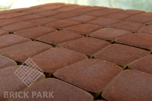 Бетонная брусчатка БРАЕР Классико круговая винный