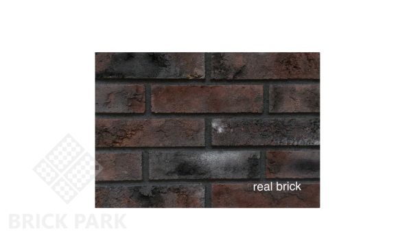 Плитка ручной работы угловая 20мм Real Brick Коллекция 2 RB 2-09 Чёрный магнезит