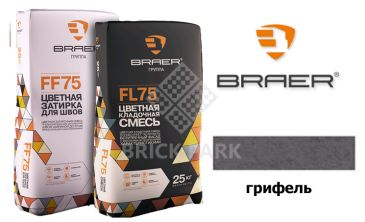 Затирочная смесь БРАЕР FF75 грифель