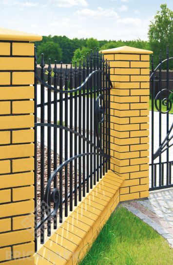 Кирпич для ограждений King Klinker Ониксовый Черный 310/250x65x78