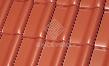 Керамическая черепица Roben MONZAplus Kupfer-rotbraun (Медный красно-коричневый) 