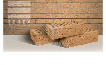 Облицовочный кирпич TEREX Солома руст, фото Облицовочный кирпич TEREX Солома руст, фото
