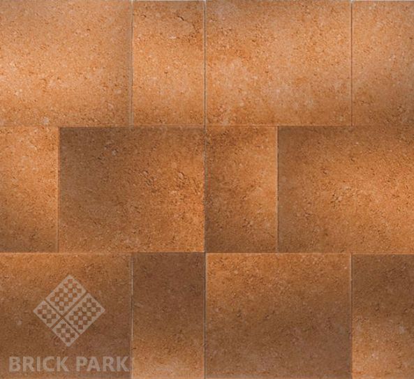 Тротуарная плитка Каменный век Урбан Color Mix Коричнево-оранжевый 300×300×80