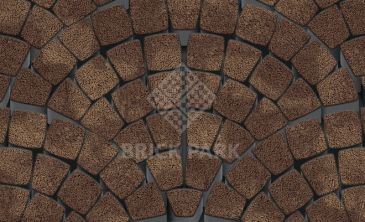 Тротуарная плитка Каменный век Классико Ориджинал Stone Base Желто-коричневый 110(72,8)×115×60