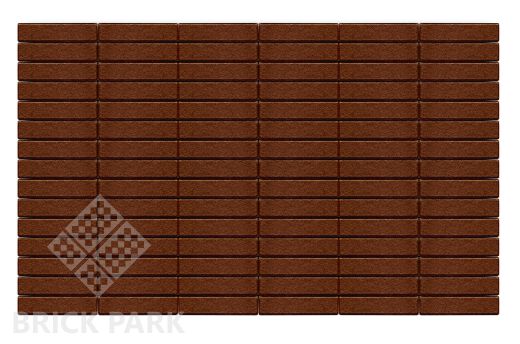 Бетонная брусчатка БРАЕР Прямоугольник Коричневый 200x50x60