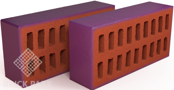 Кирпич глазурованный фиолетовый NF1,4