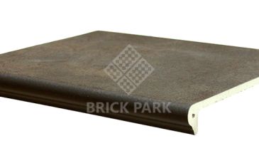 Клинкерная ступень флорентийская Interbau Nature Art 360x320x9,5 Lava Schwarz 118