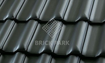 Керамическая черепица Roben FLANDERN Anthrazit (Антрацит, ангоб)