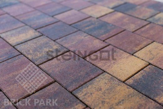 Тротуарная плитка Новый город Агатовый камень (Blend) 40 мм