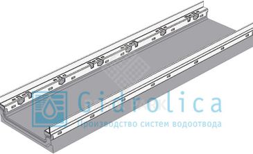 BGF-Z Мелкосидящий лоток DN200, с оцинкованной насадкой, h 100, без уклона