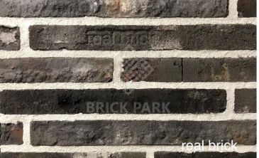 Кирпич ручной формовки Real Brick КР/0,5 ПФ Ригель 2 рядовой antic RB 13 глина античная графитовая