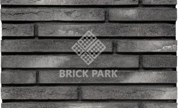 Ригельный кирпич Brickwell Traditional Цвет "графит с белой патиной" 470x40x50 мм