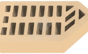 Кирпич фасонный Sanmax Нежно-бежевый ФЛ-2