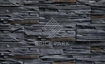 Декоративный камень Bergstone Горный пик черный пепел 19 (Угловой)