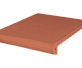 Клинкерная ступень античная гладкая KING KLINKER Рубиновый красный (01), 330x245x16 мм