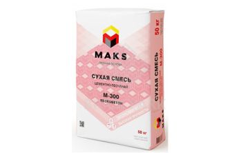 Сухая смесь МАКS М-300 Пескобетон 1000 кг