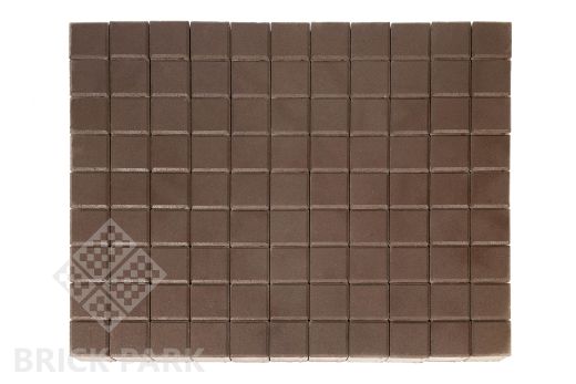 Бетонная брусчатка БРАЕР Лувр Коричневый 100x100x60