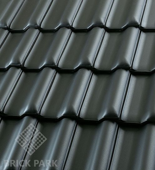 Керамическая черепица Roben FLANDERN Anthrazit (Антрацит, ангоб)