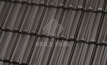 Керамическая черепица Roben ELSASS Altfarben (Старые краски, Темно-коричневый, ангоб)