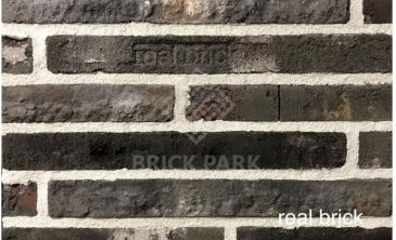 Кирпич ручной формовки Real Brick КР/0,5 ПФ Ригель угловой antic RB 13 глина античная графитовая