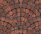 Тротуарная плитка Каменный век Классико Ориджинал Stone Base Вишнево-оранжевый 110(57)×86×60