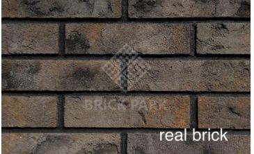 Кирпич ручной формовки Real Brick КР/0,5ПФ угловой RB 07 пепел 