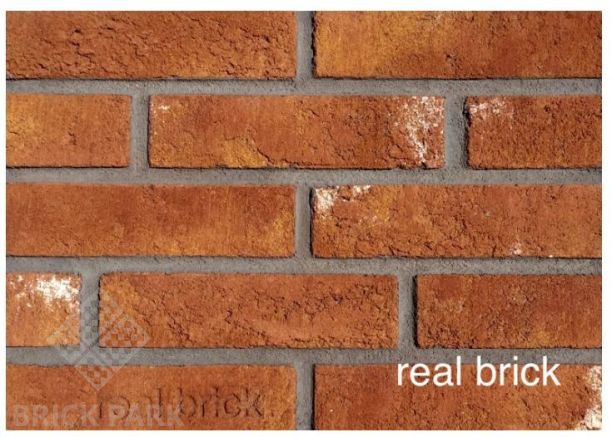 Кирпич ручной формовки Real Brick КР/0,5ПФ Ригель RB 15 терракотовый