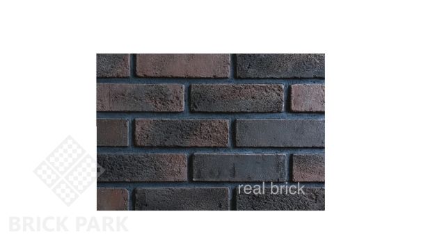 Плитка ручной работы угловая Real Brick Коллекция 4 RB 4-06 Горький шоколад
