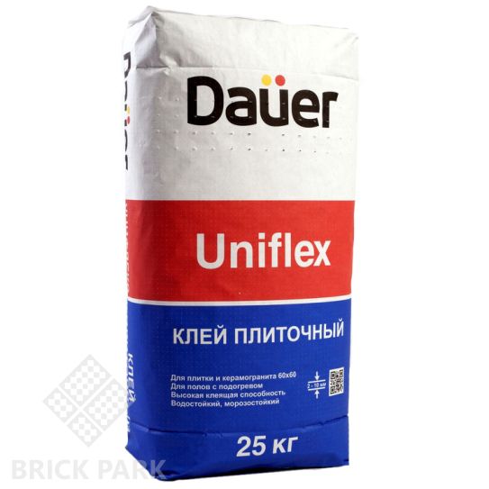 Плиточный клей Dauer для плитки, керамогранита, декоративного камня "UNIFLEX / УНИФЛЕКС"