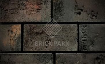 Плитка ручной работы угловая Real Brick Коллекция 5 Травертин RB 5-13 Графитовый 