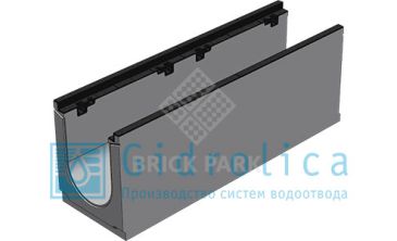BGZ-S лоток для тяжелых нагрузок DN200, № 20-0, с чугунной насадкой, без уклона