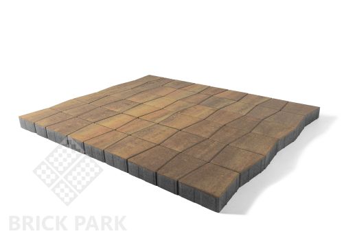 Бетонная брусчатка БРАЕР Старый город Веймар ПРАЙД 128/93x160x60